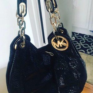 michael kors large fulton shoulder bolsa